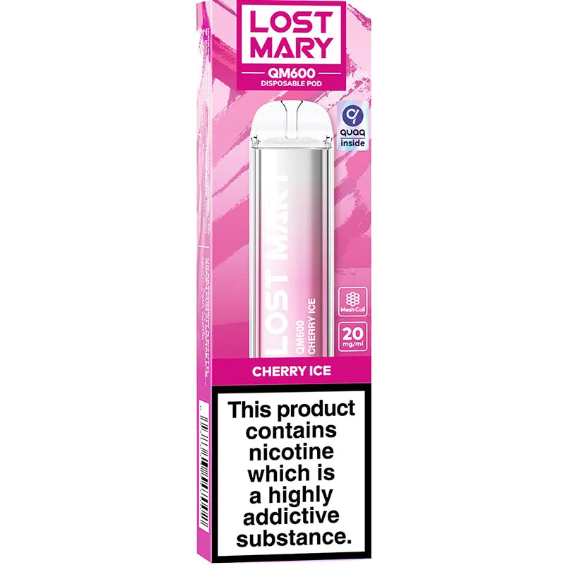 Lost Mary QM600 Cherry Ice Disposable Vape