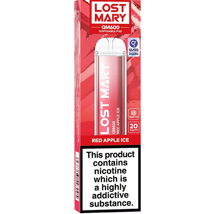 Lost Mary QM600 Red Apple Ice Disposable Vape