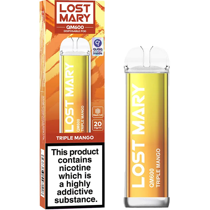 Lost Mary QM600 Triple Mango Disposable Vape