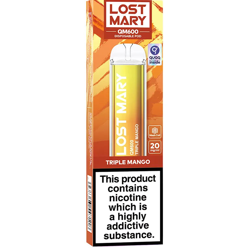 Lost Mary QM600 Triple Mango Disposable Vape