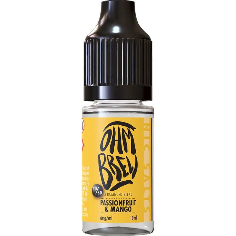 Ohm Brew 50/50 Passionfruit mango 10ml