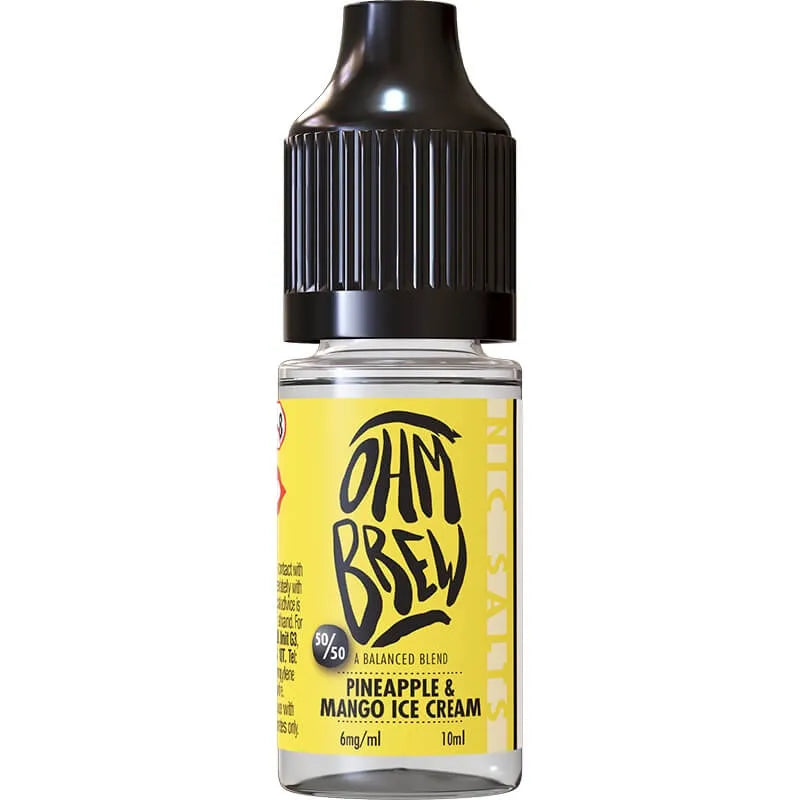 Ohm Brew 50/50 Pineapple & Mango Ice Cream 10ml