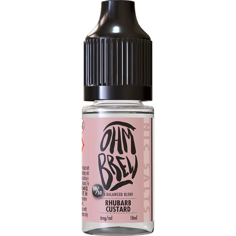 Ohm Brew 50/50 Rhubarb Custard 10ml