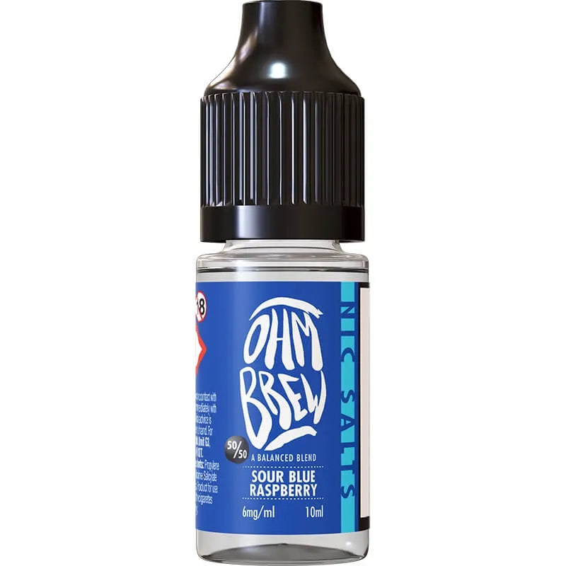 Ohm Brew 50/50 Sour Blue Raspberry E-Liquid 10ml