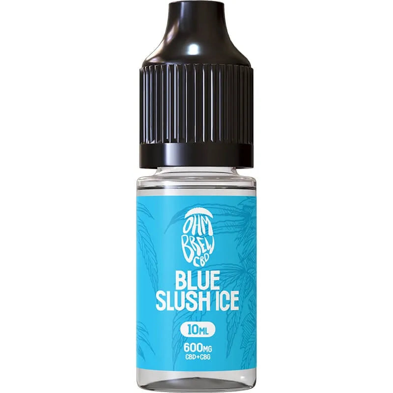 Ohm Brew CBD Blue Slush Ice 600mg CBD + CBG E-Liquid 10ml