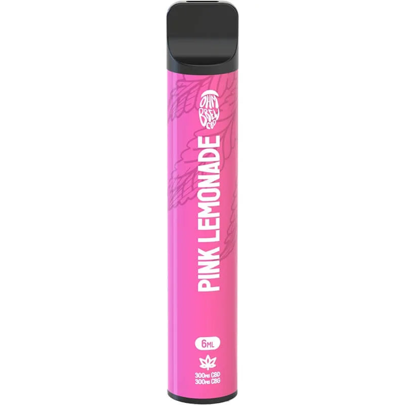 Ohm Brew CBD Pink Lemonade 600mg CBD + CBG Disposable Vape 6ml