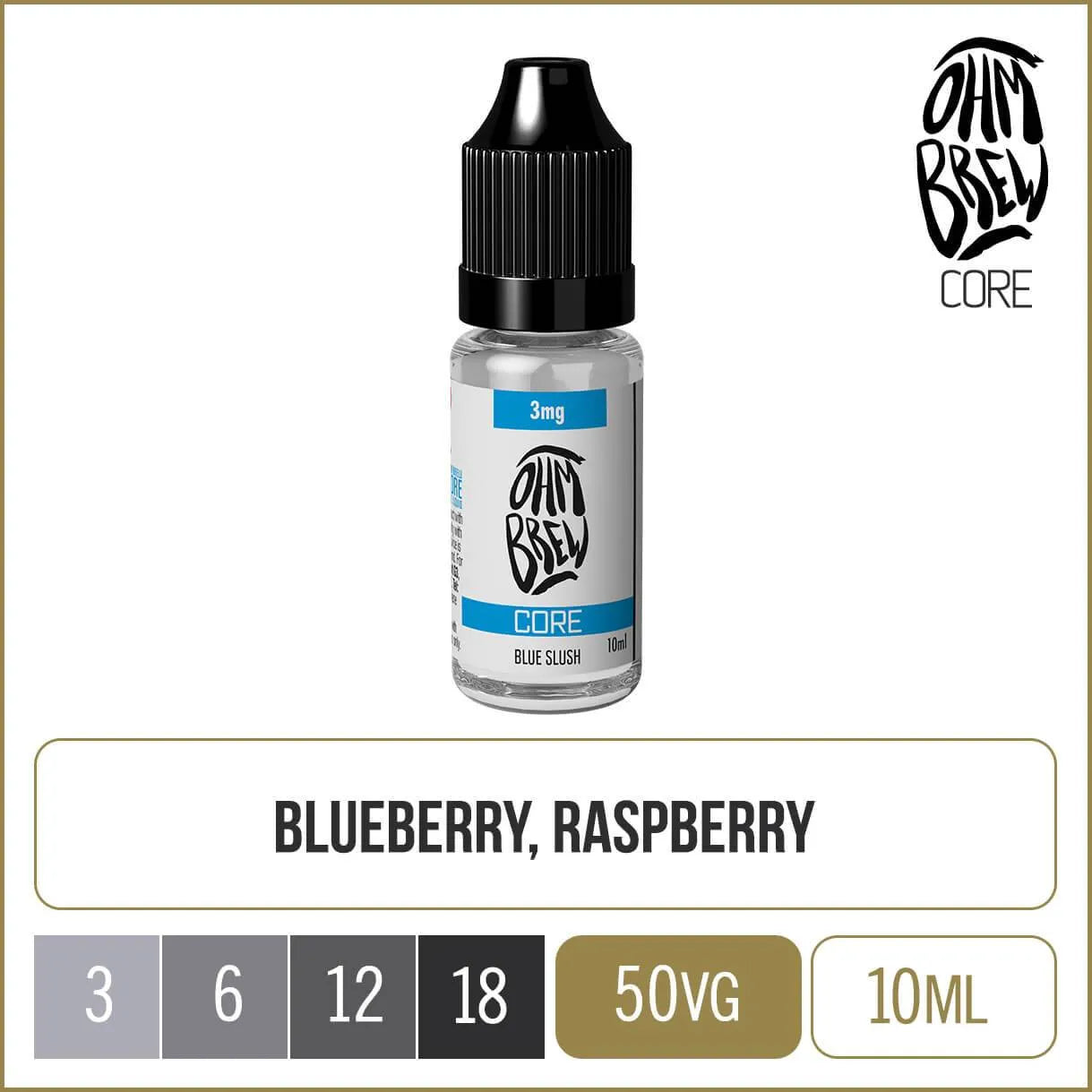 Ohm Brew Core Blue Slush 10ml e-liquid