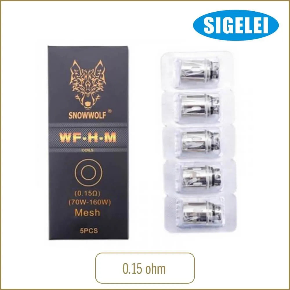 Sigelei Snowwolf WF-H-M Mesh Coils 5 Pack