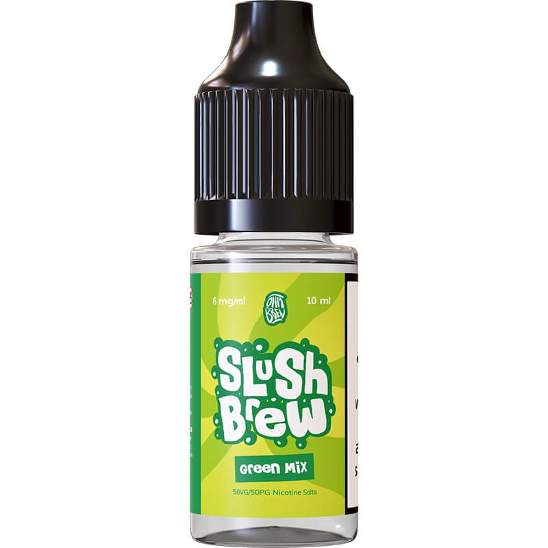 Slush Brew Nic Salt Green Mix E-Liquid 10ml