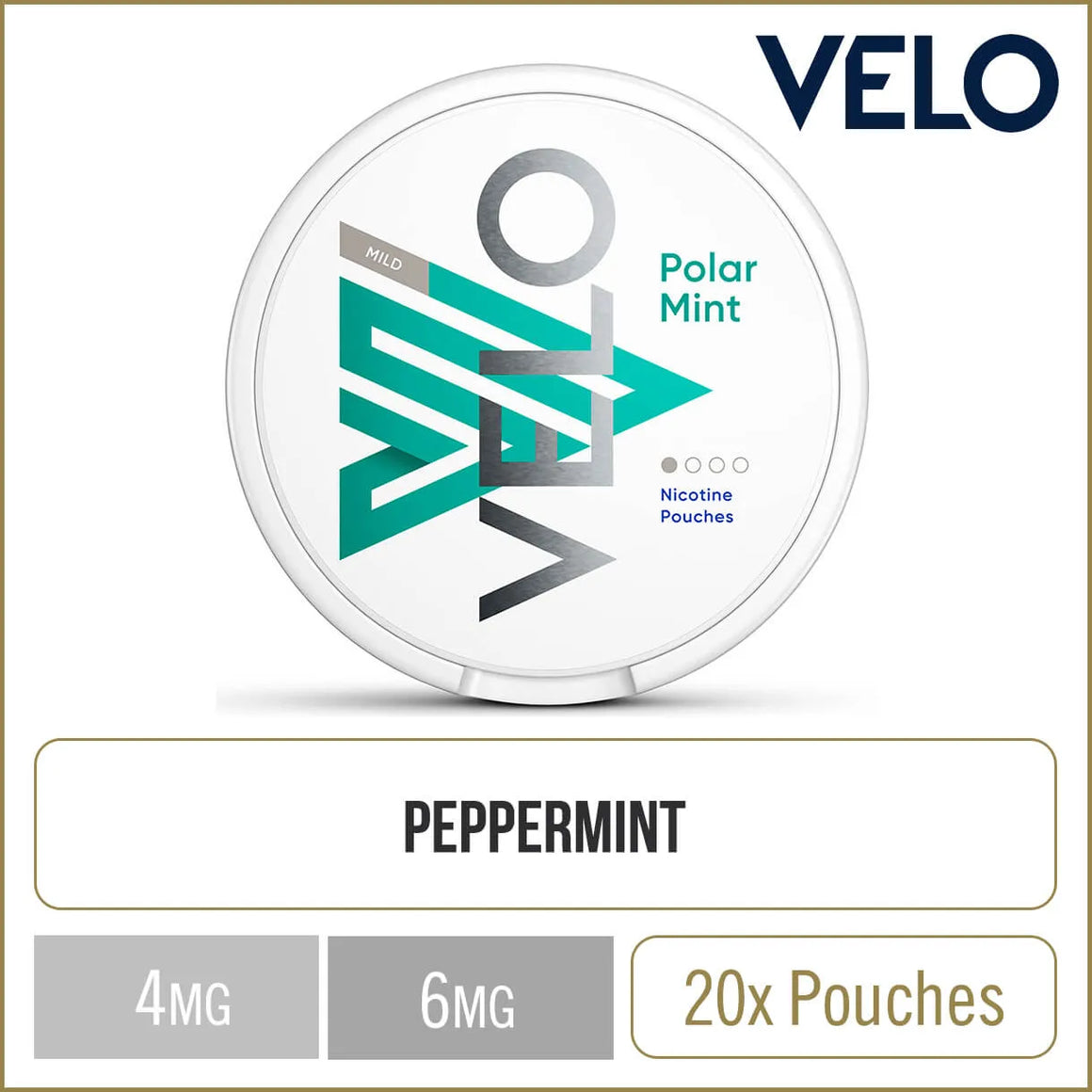 VELO Polar Mint Nicotine Pouches 20 Pack